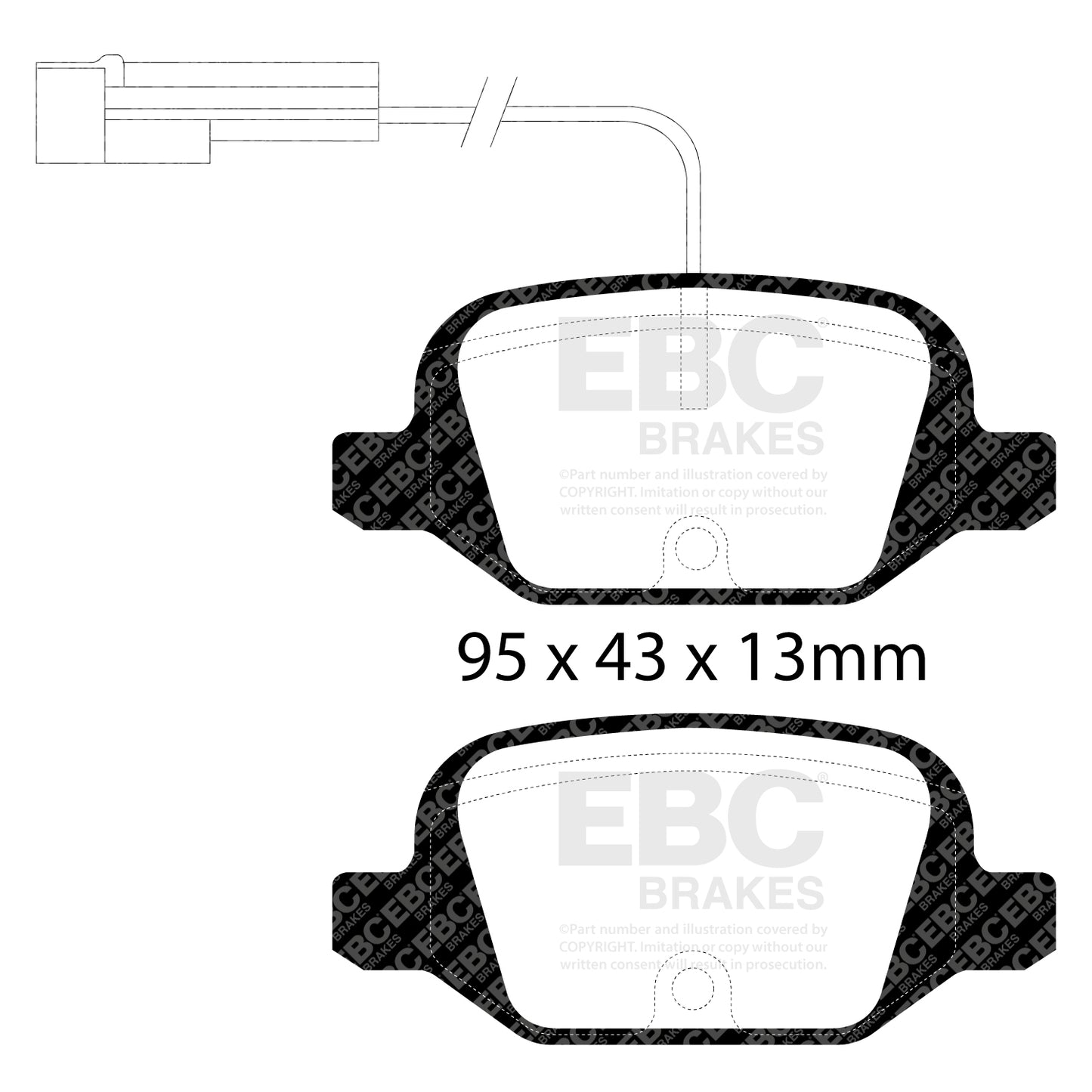 EBC Ultimax OE Replacement Brake Pad Set (DP1338/2)