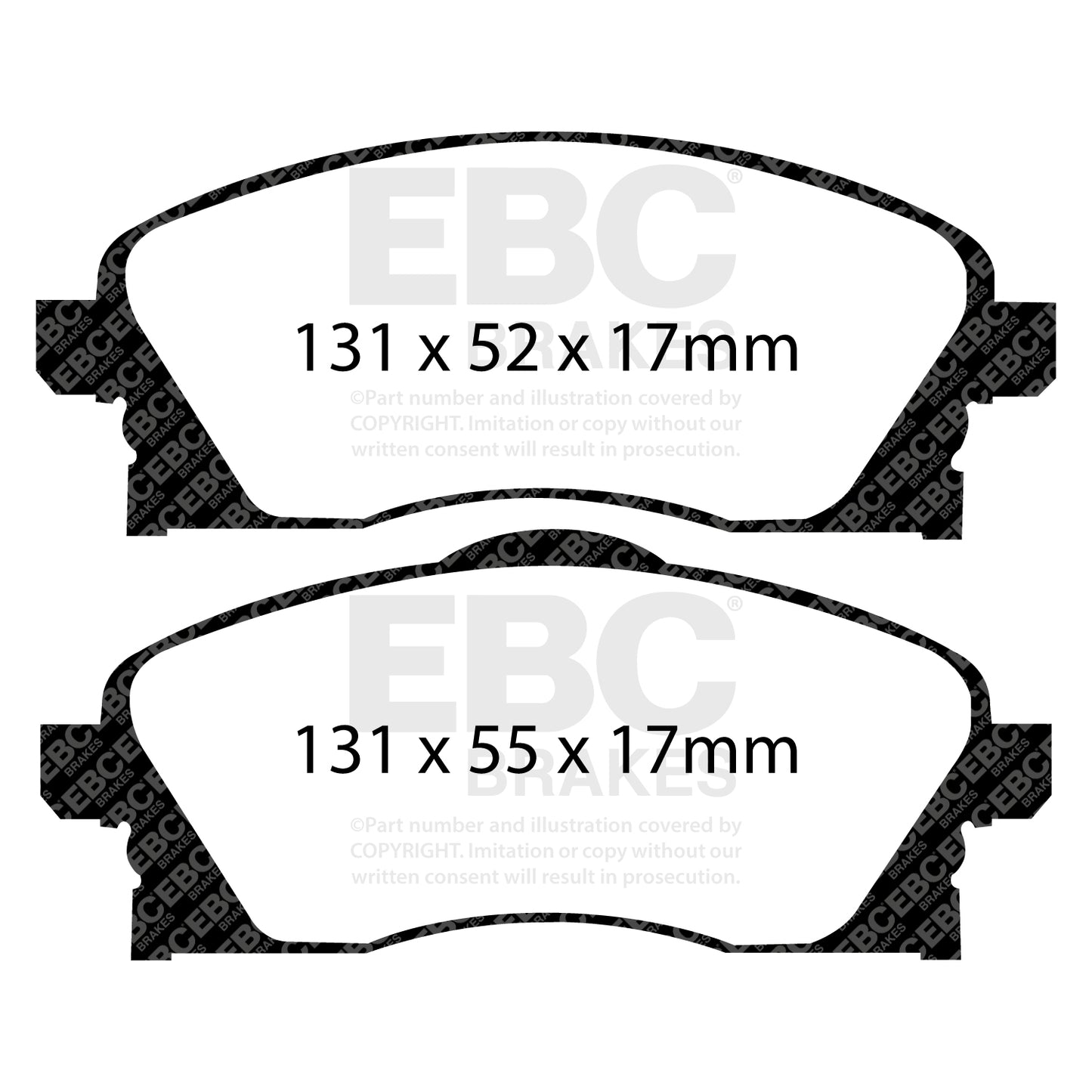 EBC Ultimax OE Replacement Brake Pad Set (DP1341)