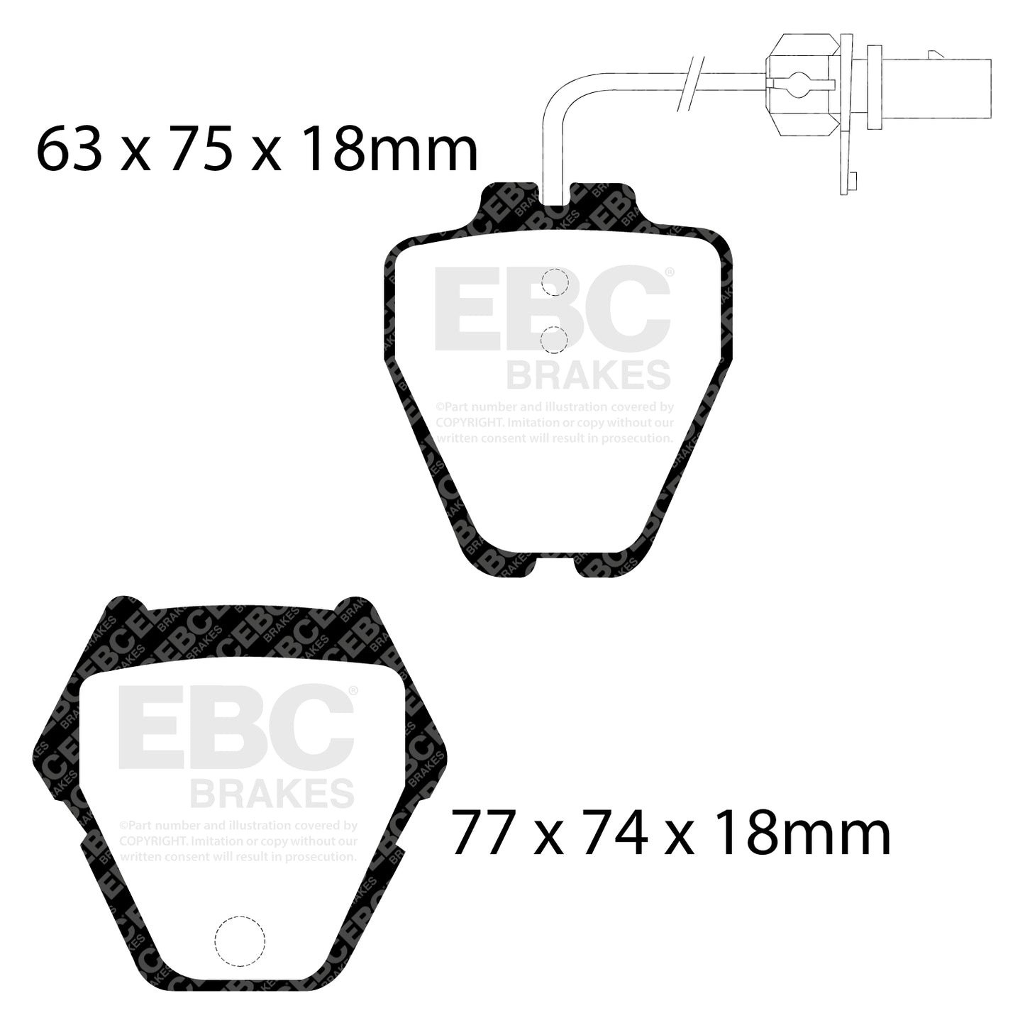 EBC Ultimax OE Replacement Brake Pad Set (DP1348)