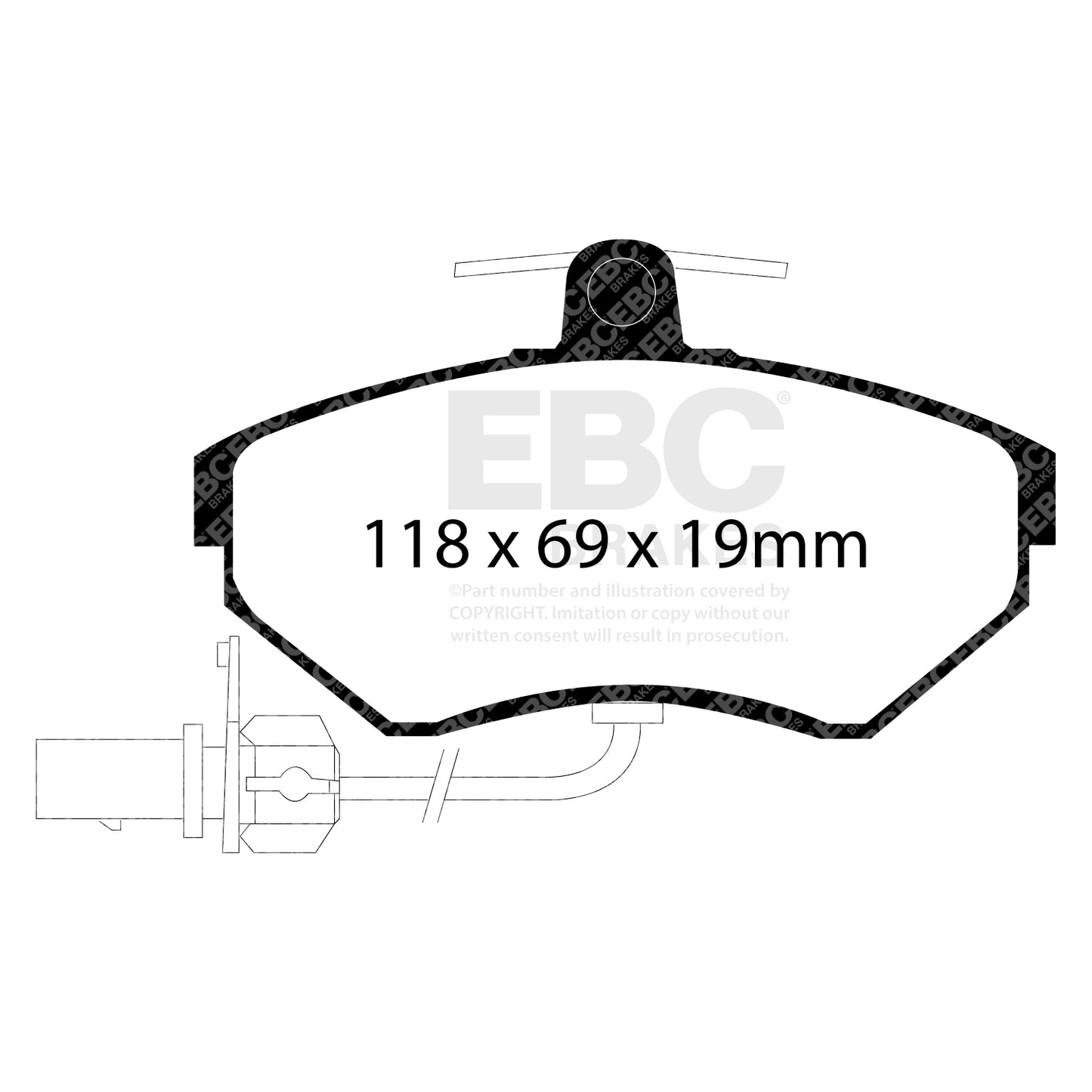 EBC Greenstuff 2000 Series Sport Brake Pad Set (DP21351)