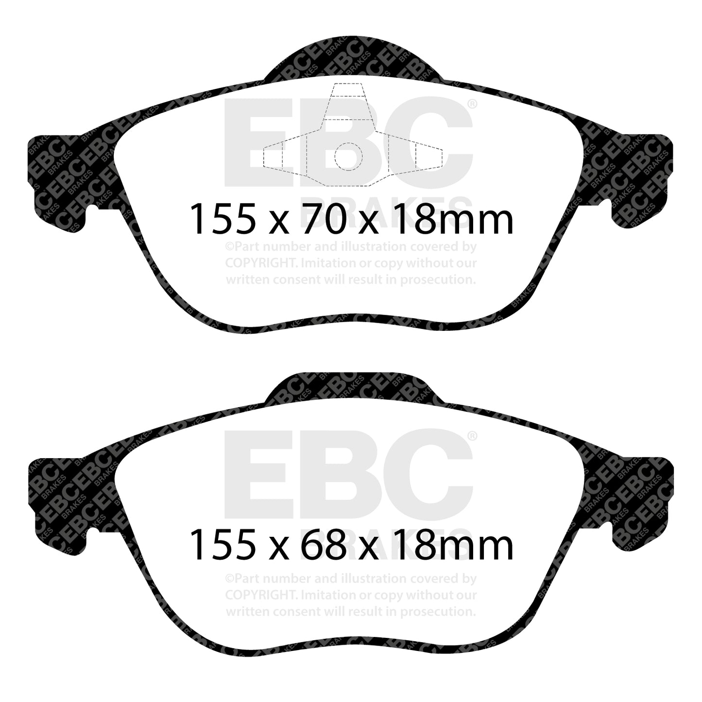 EBC Ultimax OE Replacement Brake Pad Set (DP1353)