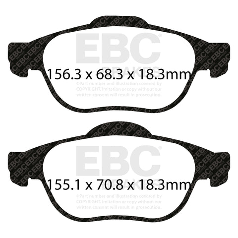 EBC Ultimax OE Replacement Brake Pad Set (DP1353/2)