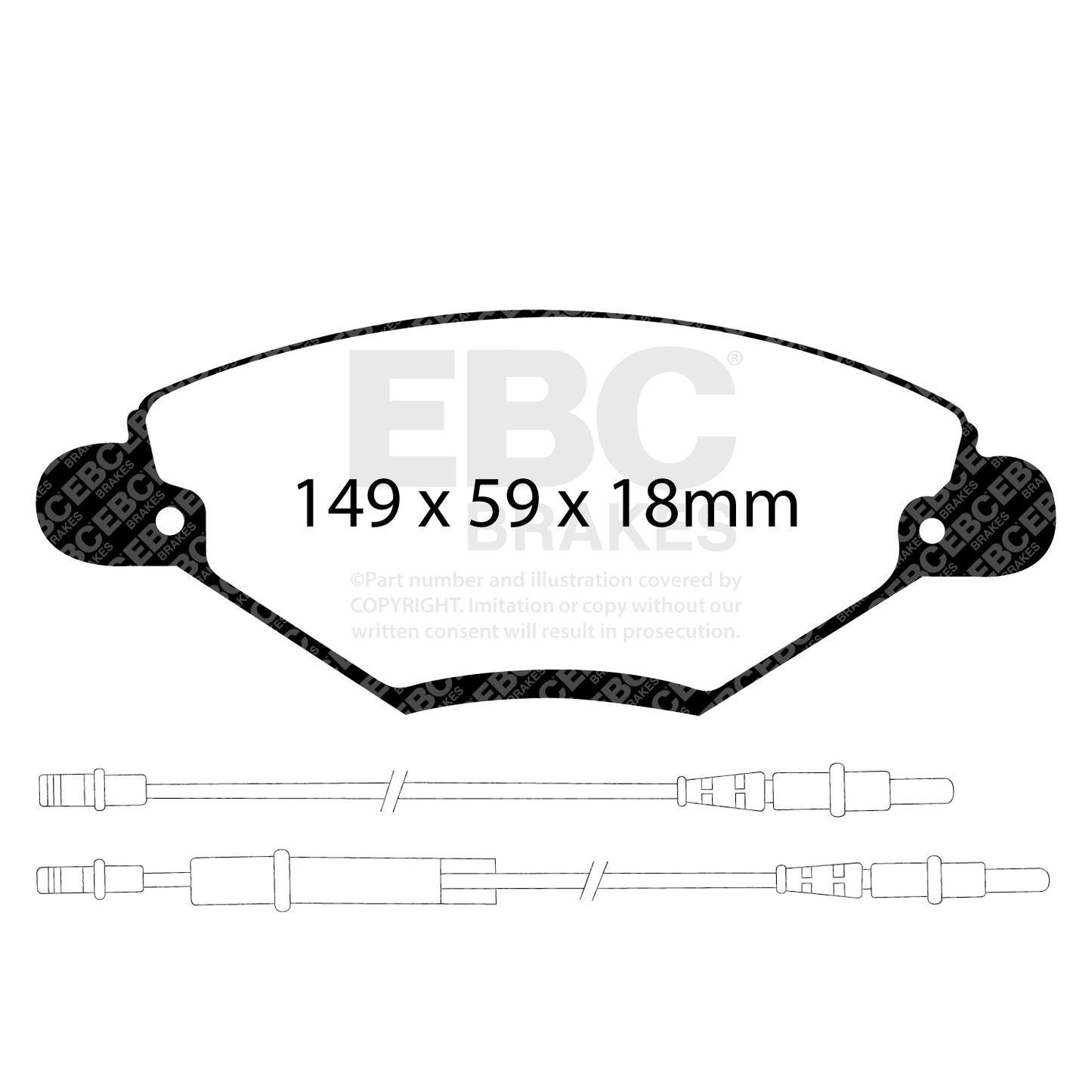 EBC Ultimax OE Replacement Brake Pad Set (DP1371)