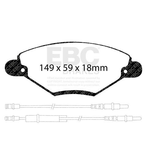 EBC Ultimax OE Replacement Brake Pad Set (DP1371)