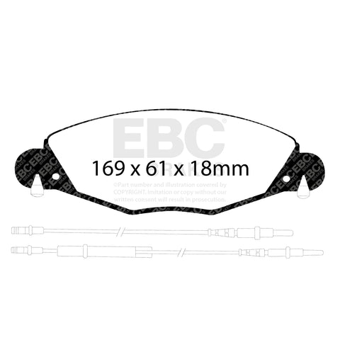 EBC Ultimax OE Replacement Brake Pad Set (DP1372)