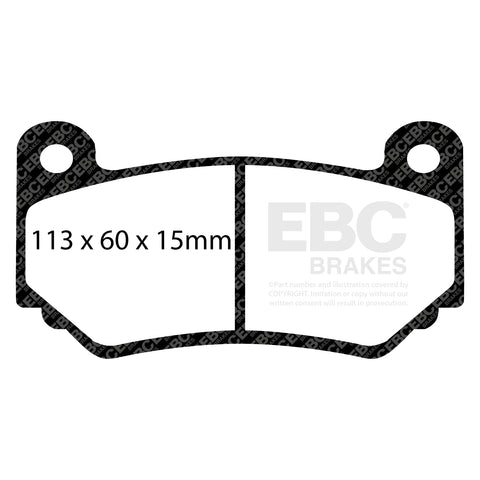 EBC Greenstuff 2000 Series Sport Brake Pad Set (DP21377)