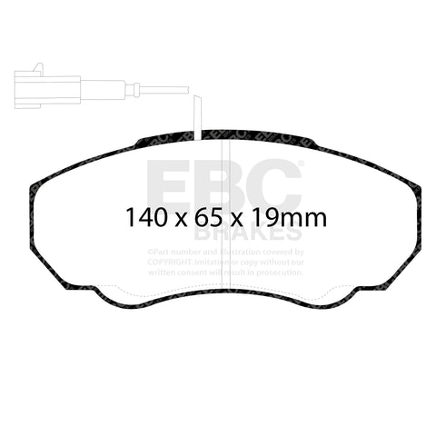 EBC Ultimax OE Replacement Brake Pad Set (DP1380)