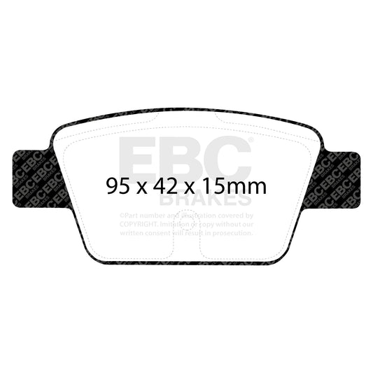 EBC Redstuff 3000 Series Sport Brake Pad Set (DP31381C)