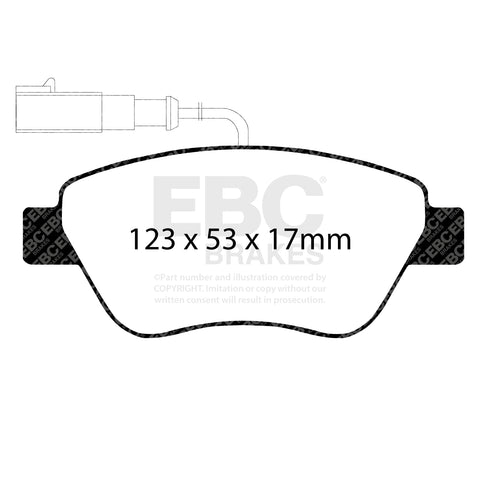 EBC Ultimax OE Replacement Brake Pad Set (DP1384/2)