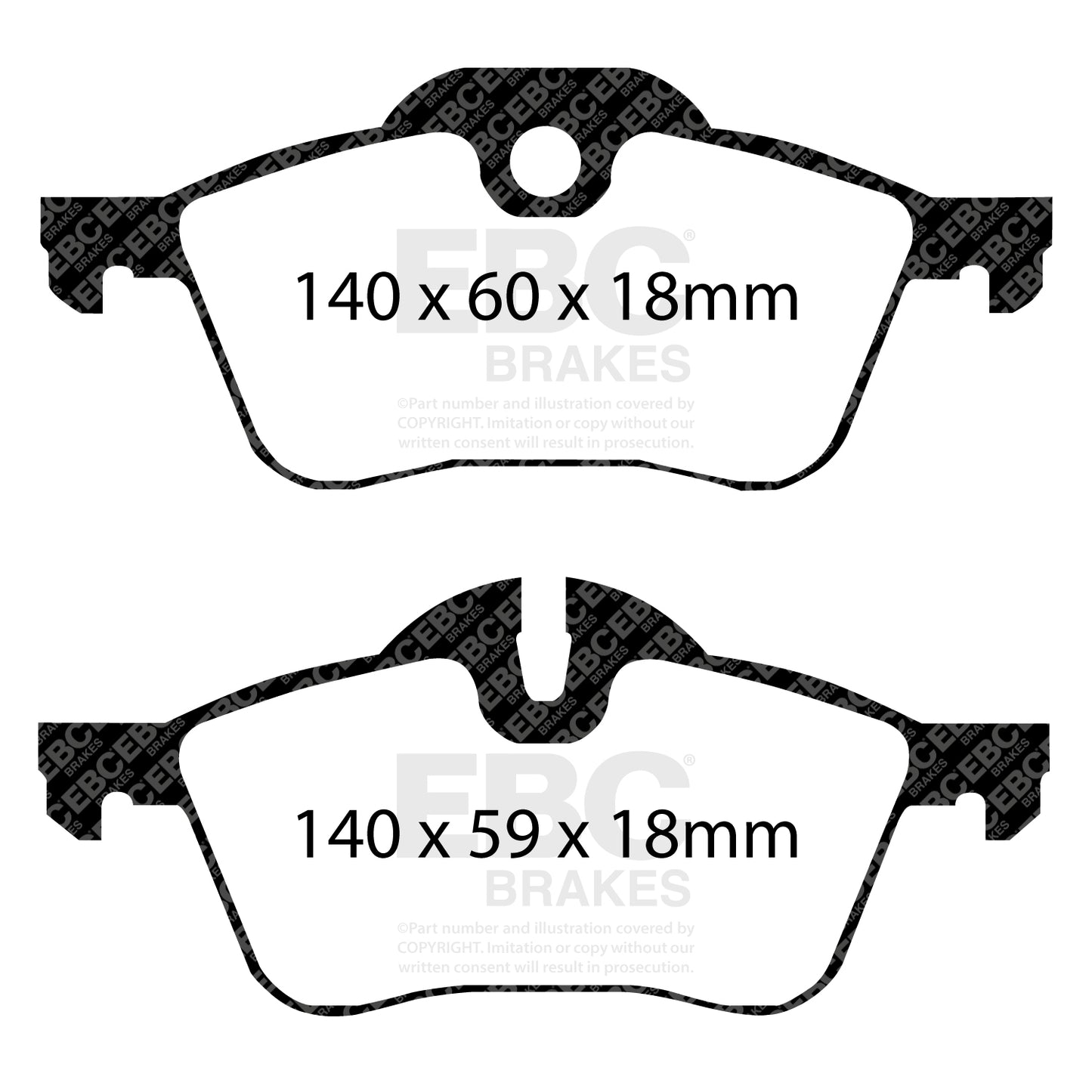 EBC Ultimax OE Replacement Brake Pad Set (DP1388)