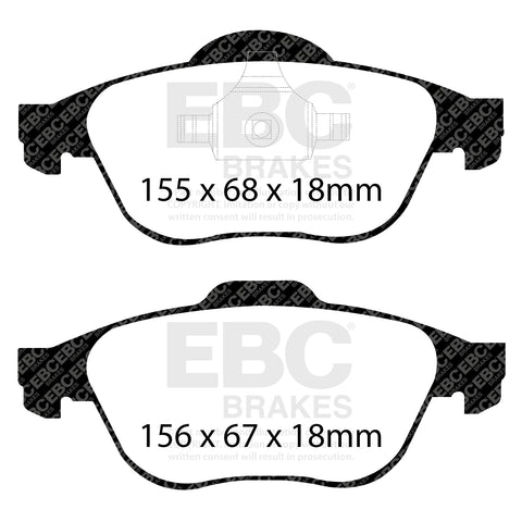 EBC Ultimax OE Replacement Brake Pad Set (DP1394)