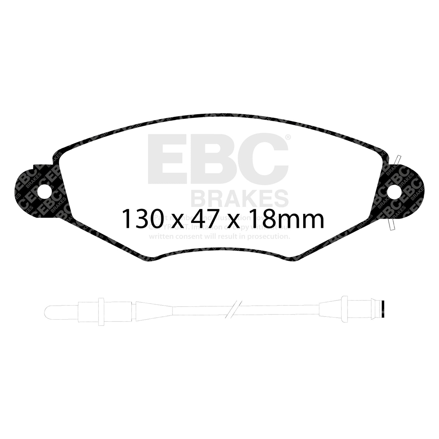 EBC Ultimax OE Replacement Brake Pad Set (DP1406)