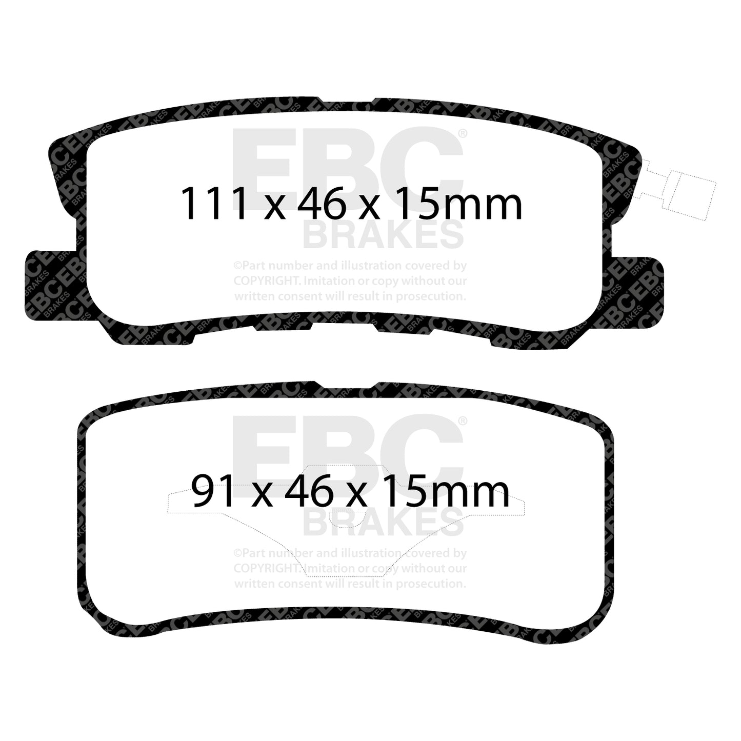 EBC Greenstuff 6000 Series Truck and SUV Brake Pad Set (DP61407)