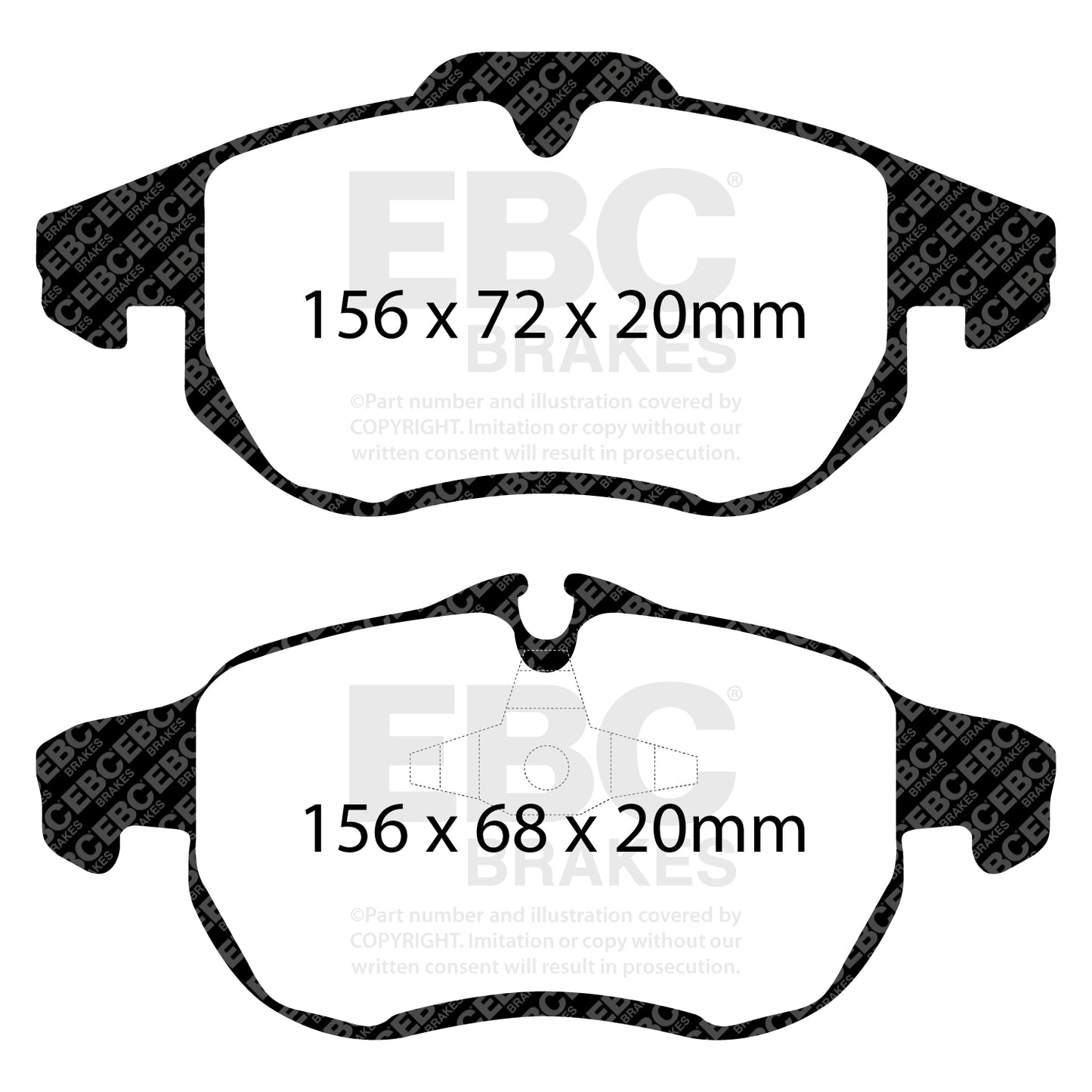 EBC Redstuff 3000 Series Sport Brake Pad Set (DP31414C)