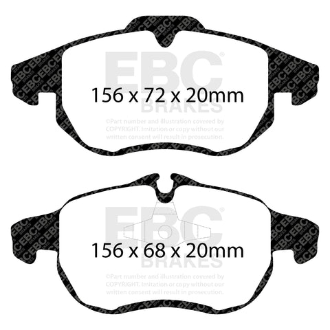 EBC Greenstuff 2000 Series Sport Brake Pad Set (DP21414)