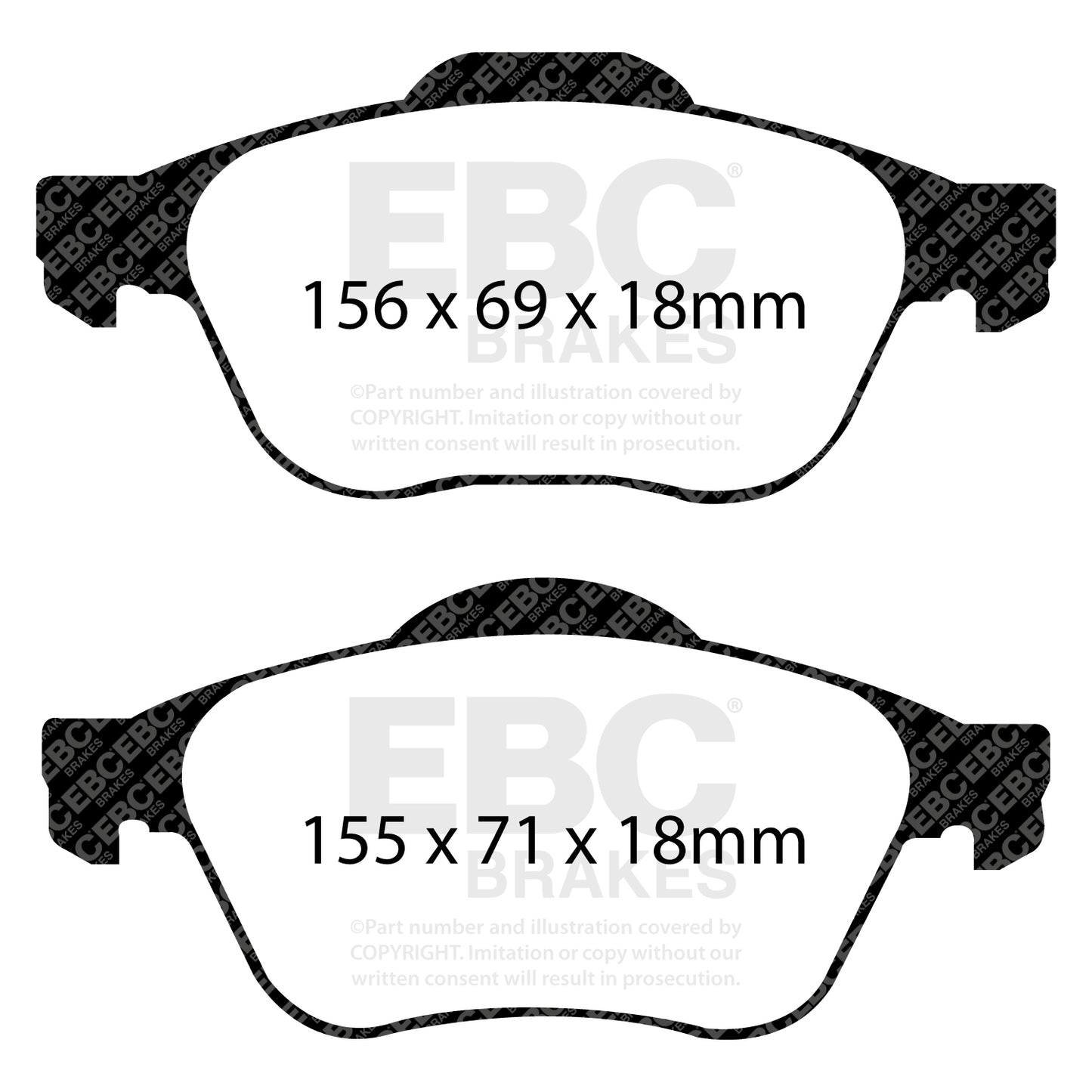 EBC Ultimax OE Replacement Brake Pad Set (DP1421)