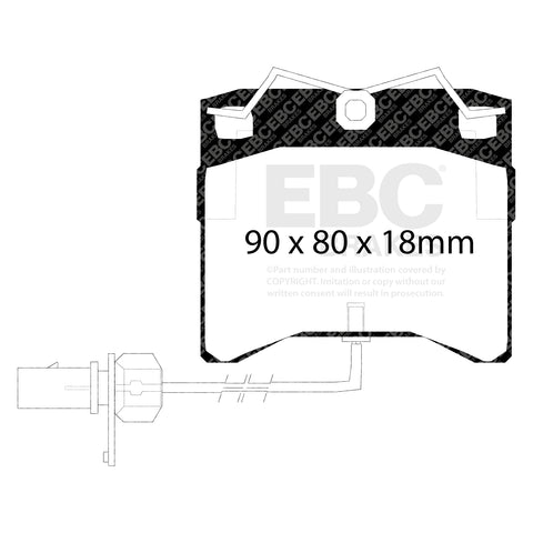 EBC Ultimax OE Replacement Brake Pad Set (DP1429)