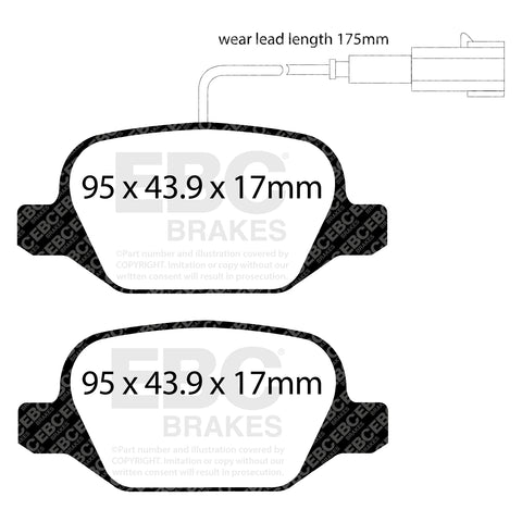 EBC Ultimax OE Replacement Brake Pad Set (DP1430/2)