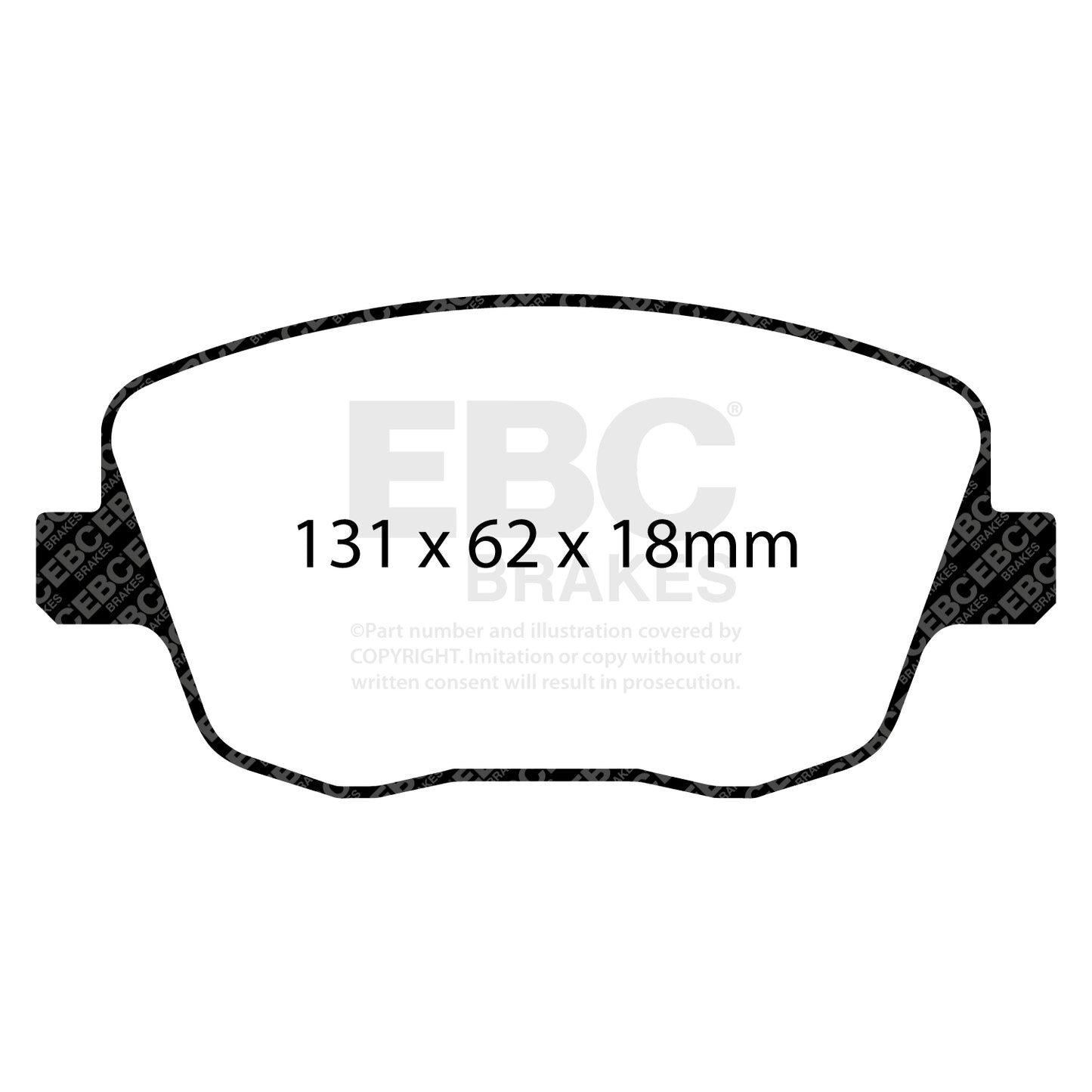 EBC Ultimax OE Replacement Brake Pad Set (DP1436)