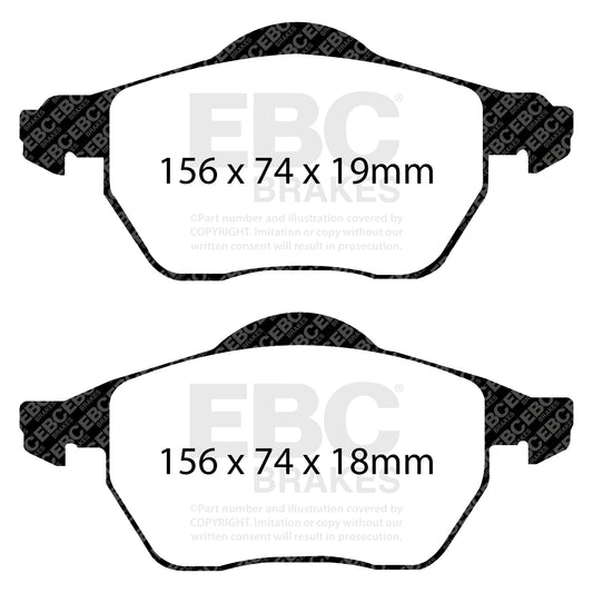 EBC Redstuff 3000 Series Sport Brake Pad Set (DP31439C)