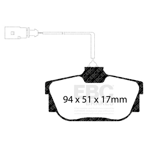 EBC Ultimax OE Replacement Brake Pad Set (DP1445)