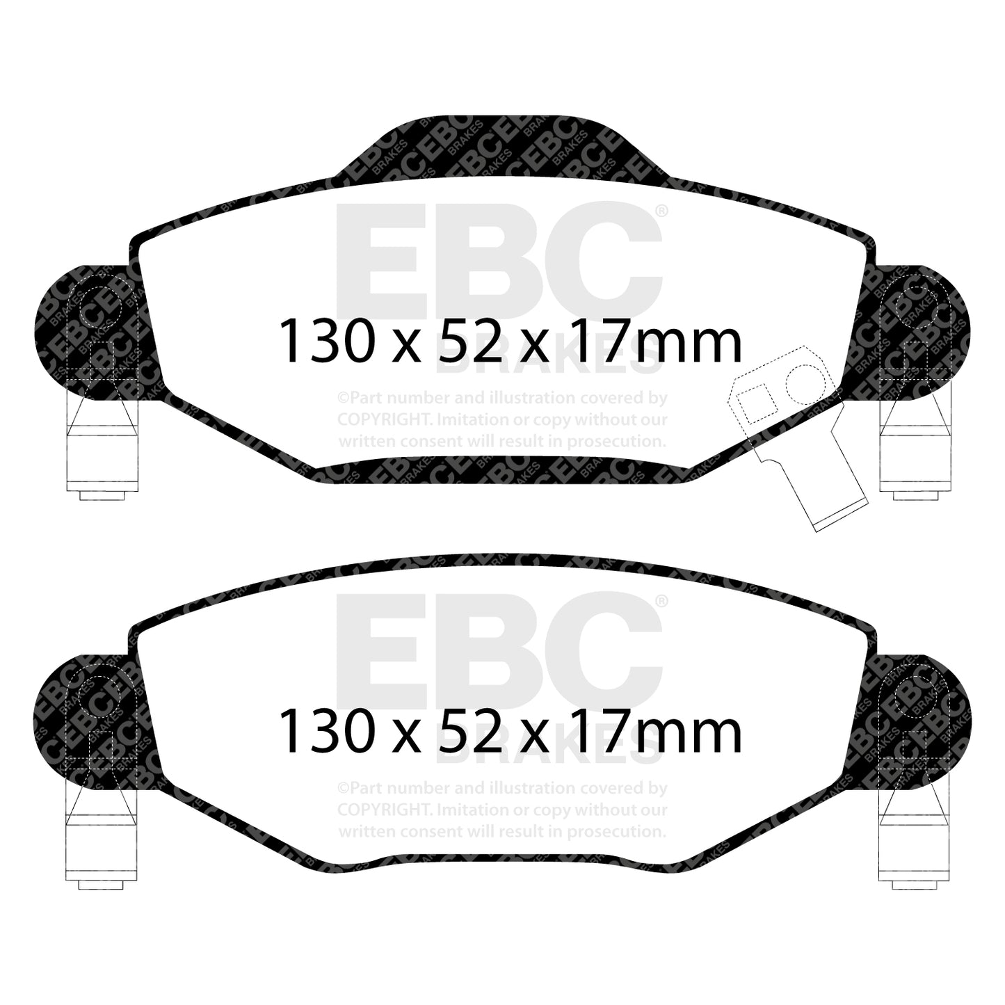 EBC Ultimax OE Replacement Brake Pad Set (DP1446)