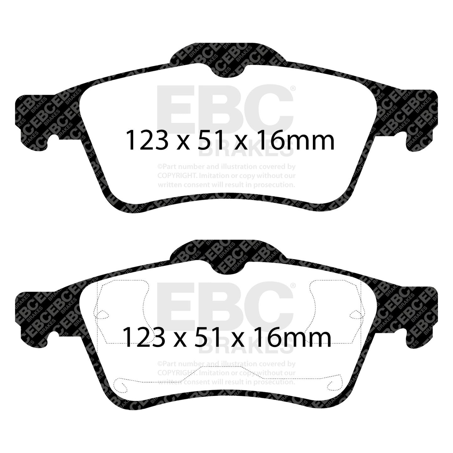 EBC Ultimax OE Replacement Brake Pad Set (DP1448)