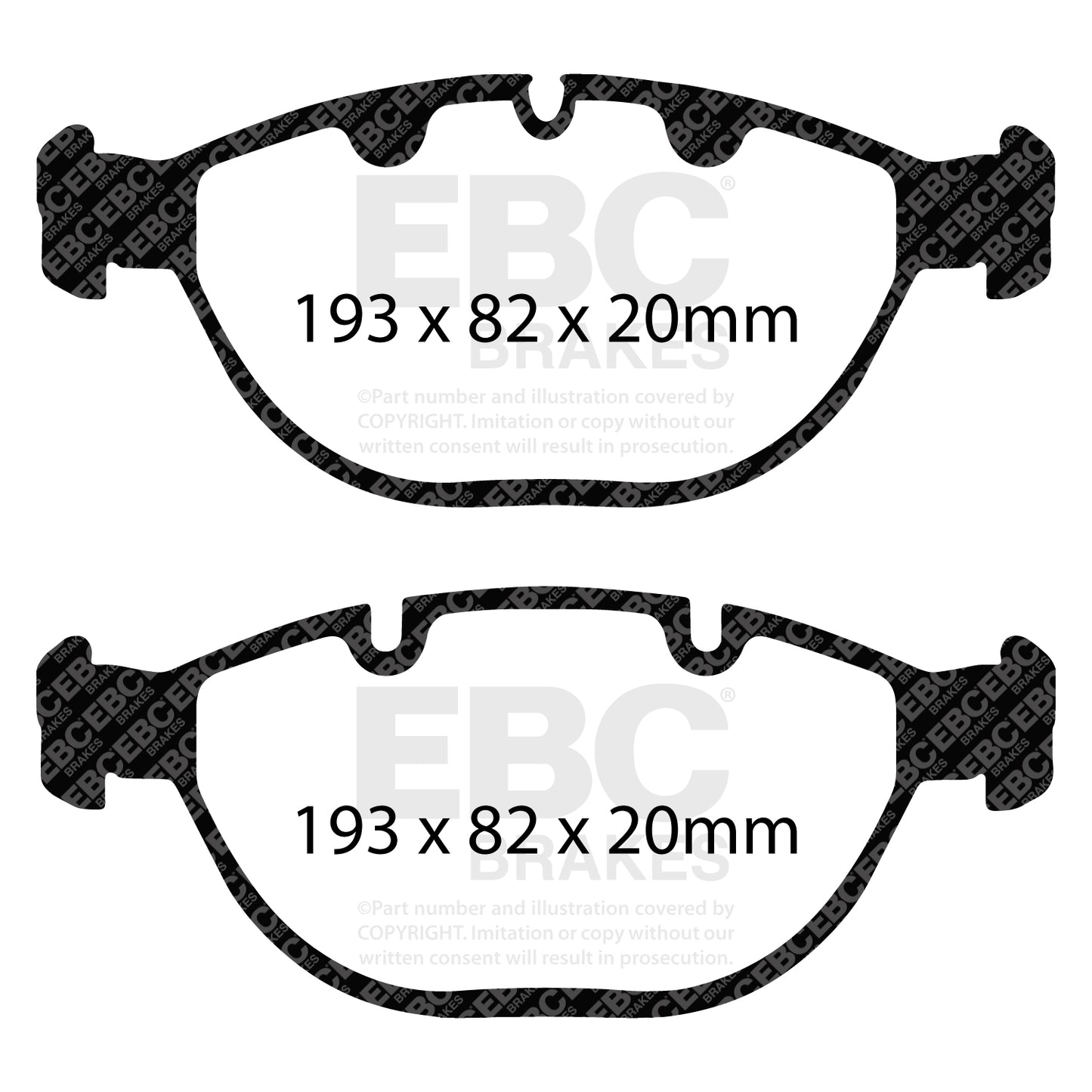 EBC Yellowstuff 4000 Series Street and Track Brake Pad Set (DP41472R)