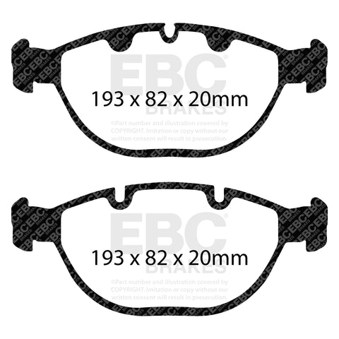 EBC Greenstuff 6000 Series Truck and SUV Brake Pad Set (DP61472)