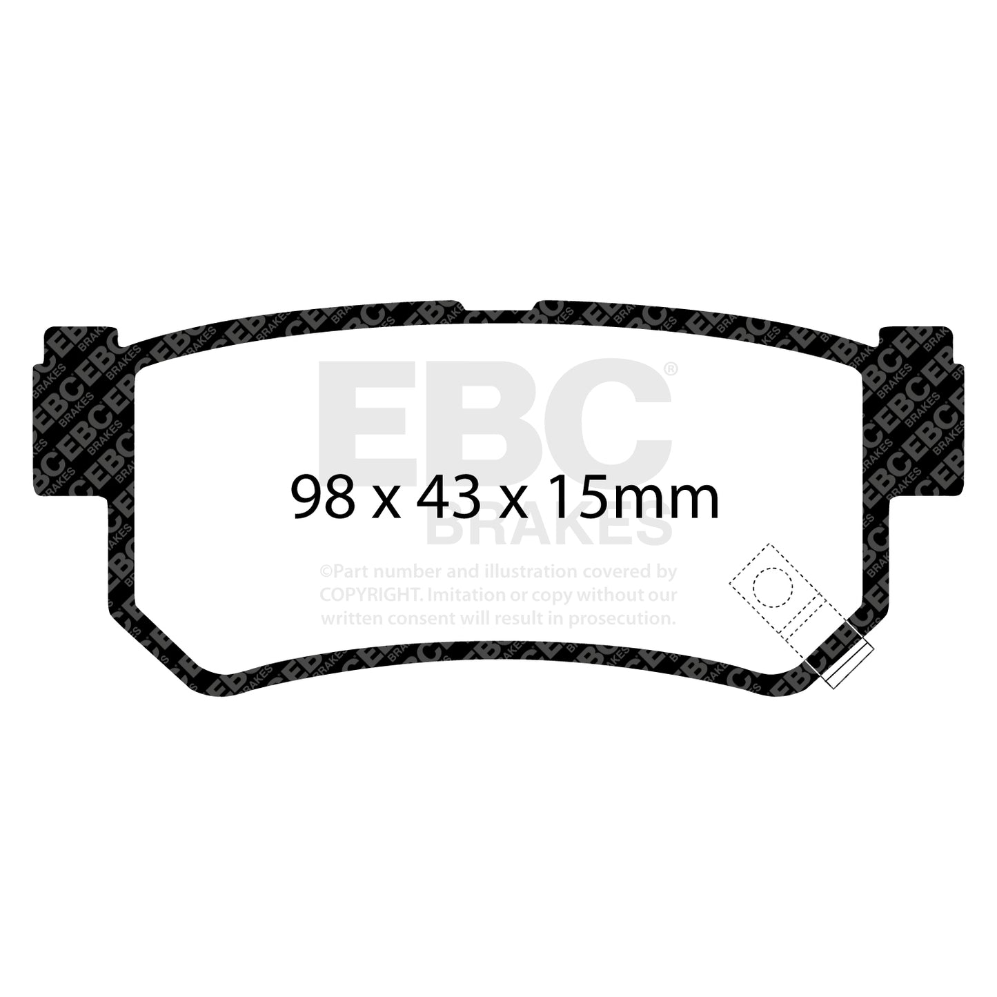 EBC Ultimax OE Replacement Brake Pad Set (DP1477)