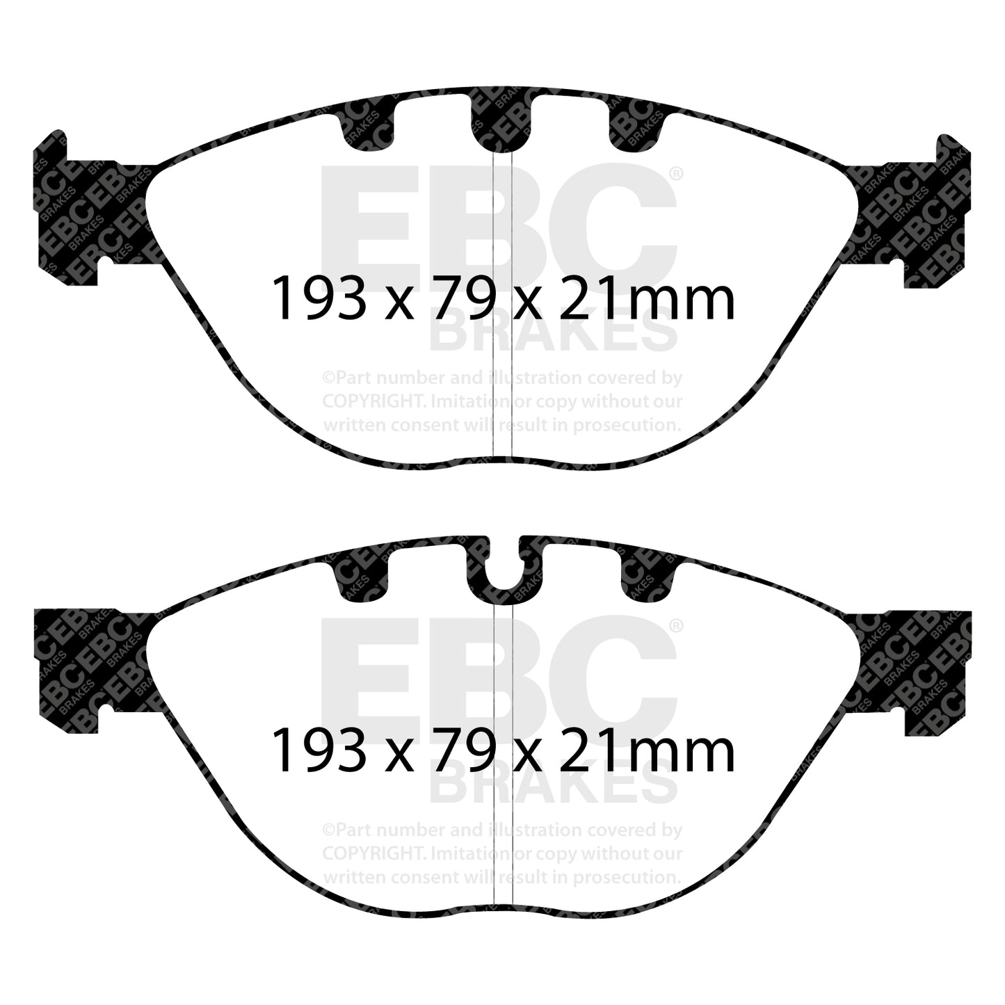 EBC Yellowstuff 4000 Series Street and Track Brake Pad Set (DP41482R)