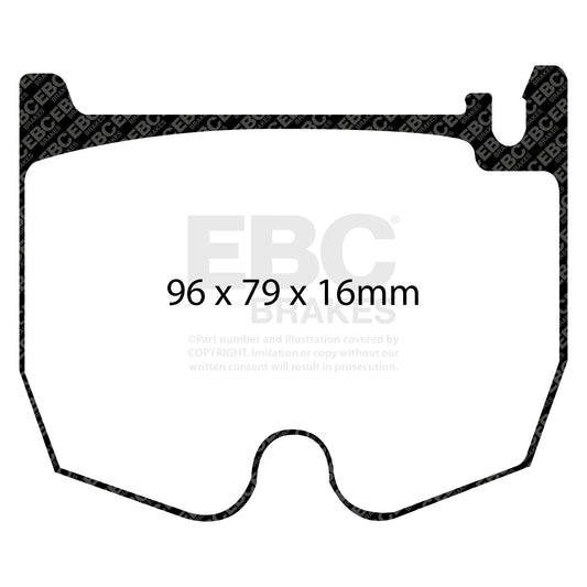 EBC Redstuff 3000 Series Sport Brake Pad Set (DP31486C)