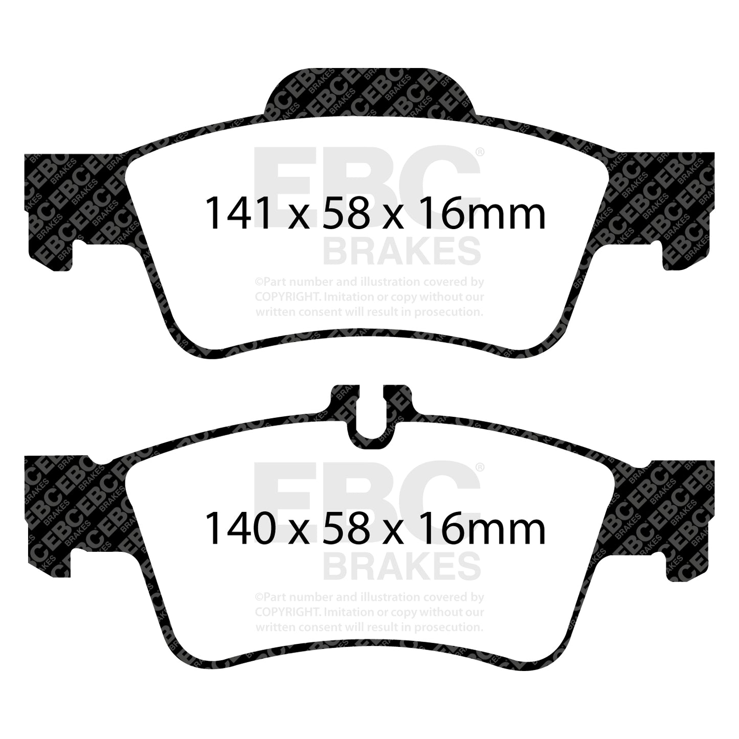 EBC Ultimax OE Replacement Brake Pad Set (DP1491)