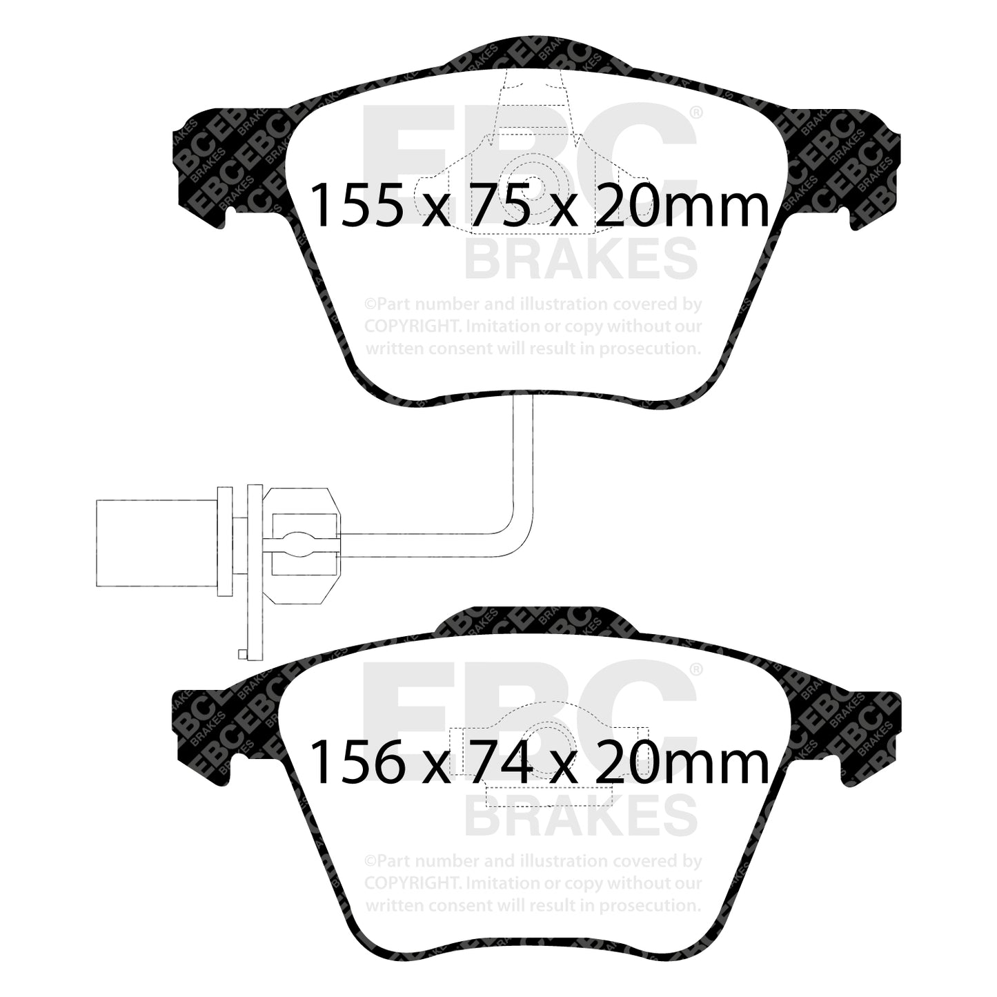 EBC Ultimax OE Replacement Brake Pad Set (DP1495)