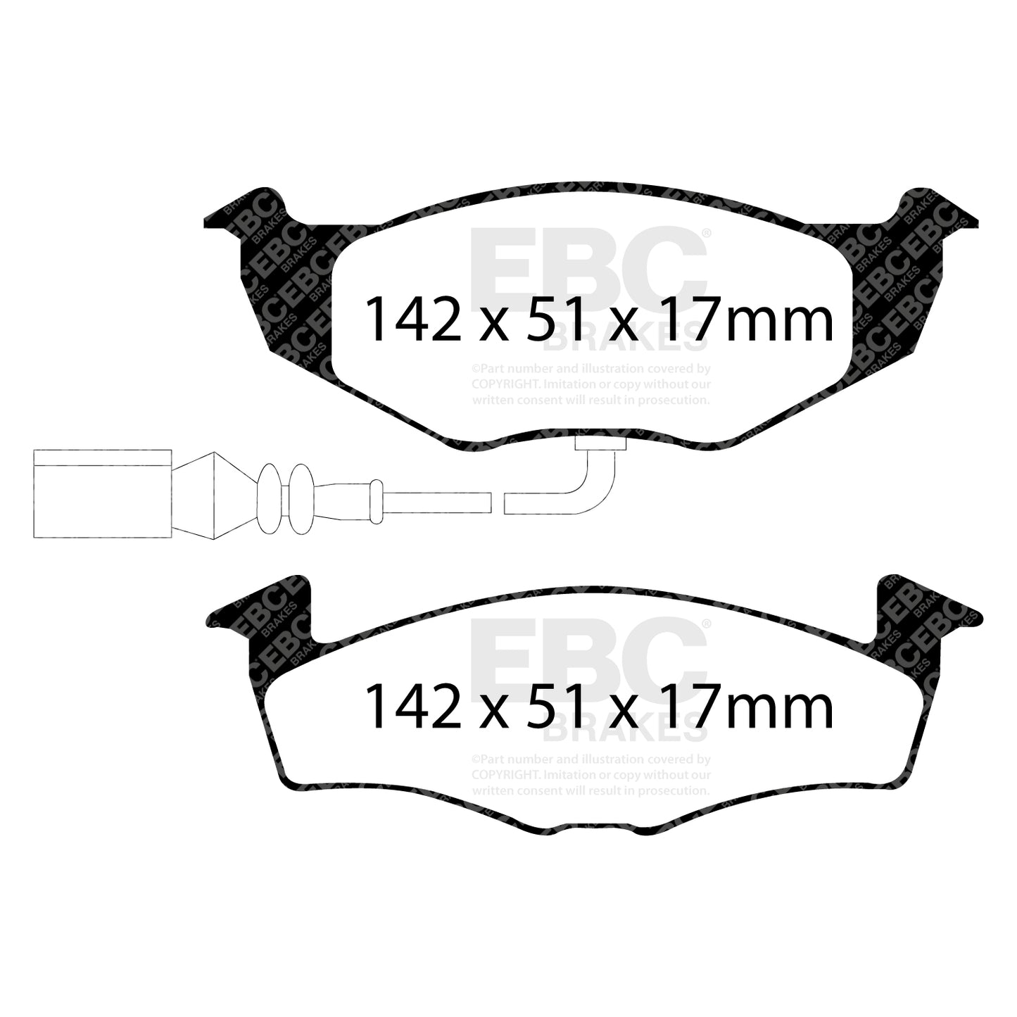 EBC Greenstuff 2000 Series Sport Brake Pad Set (DP21498)