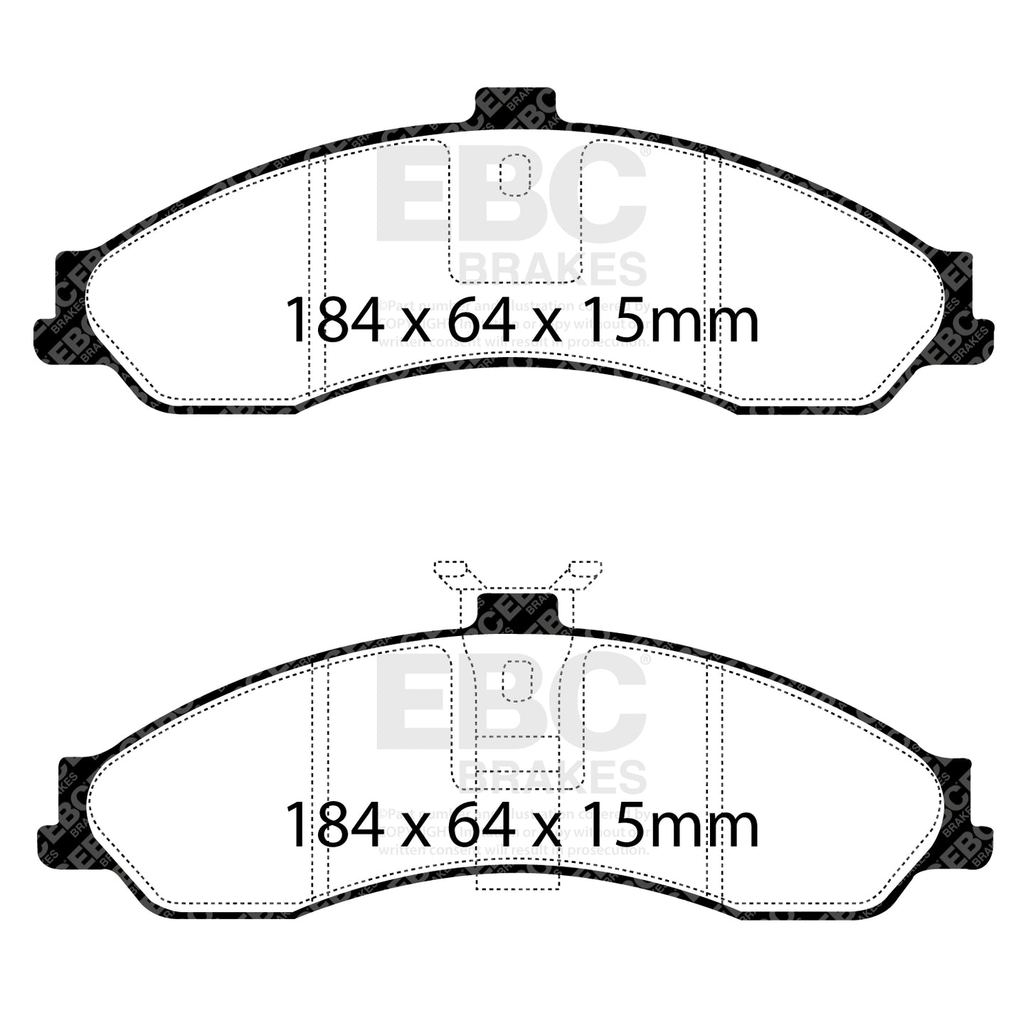 EBC Ultimax OE Replacement Brake Pad Set (DP1505)