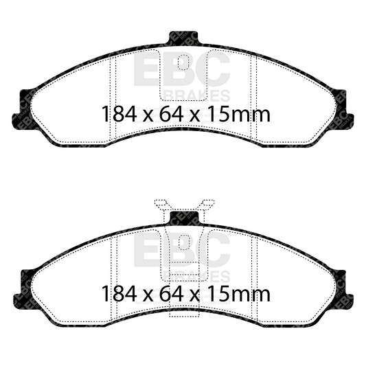 EBC Redstuff 3000 Series Sport Brake Pad Set (DP31505C)