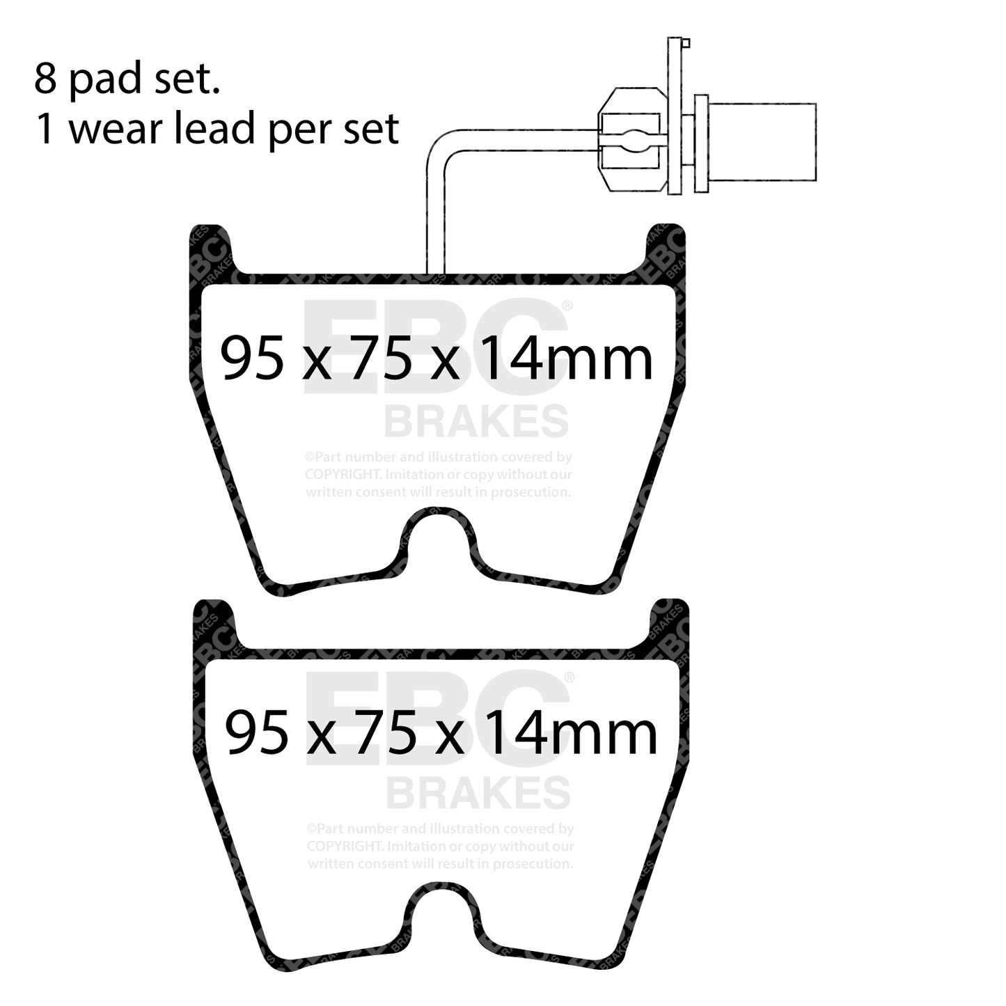 EBC Bluestuff NDX Trackday Brake Pad Set (DP51513NDX)