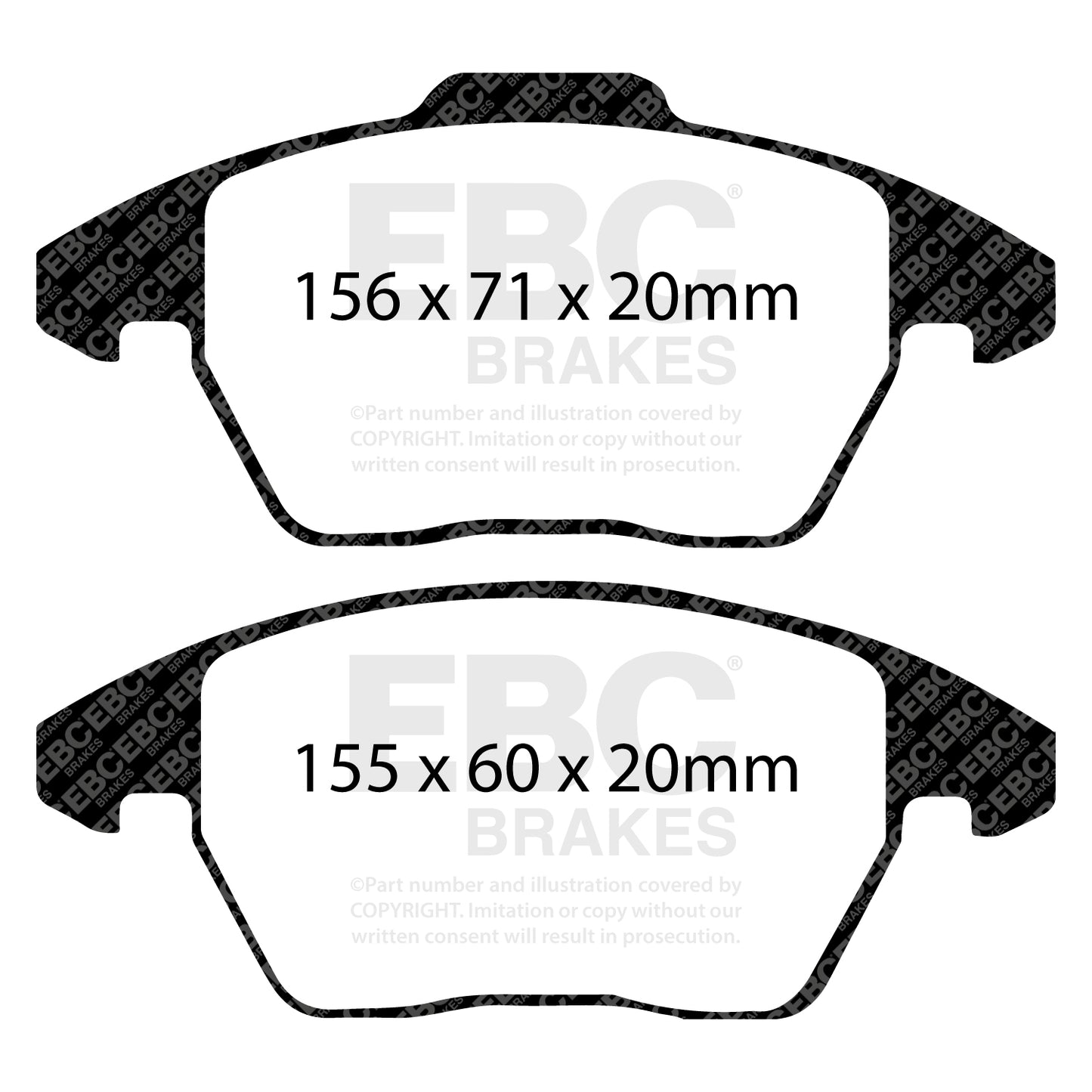 EBC Ultimax OE Replacement Brake Pad Set (DP1517/2)