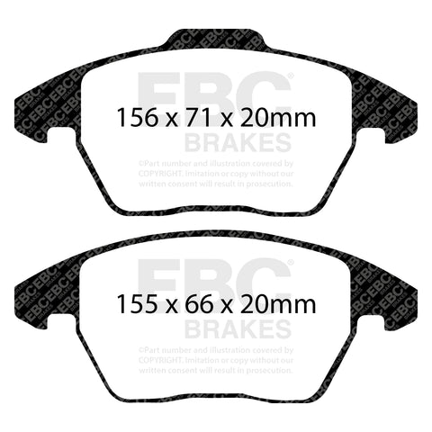 EBC Ultimax OE Replacement Brake Pad Set (DP1517)