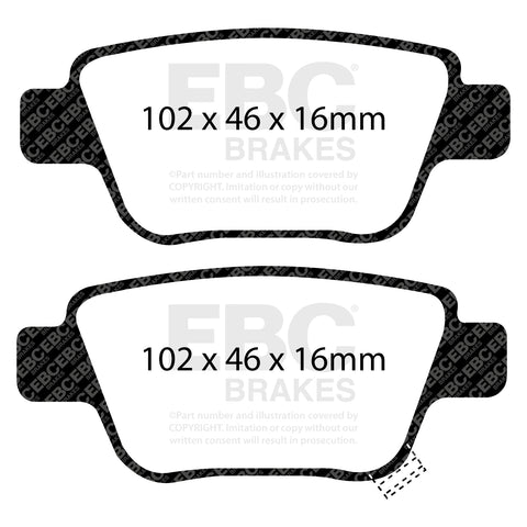 EBC Ultimax OE Replacement Brake Pad Set (DP1519)