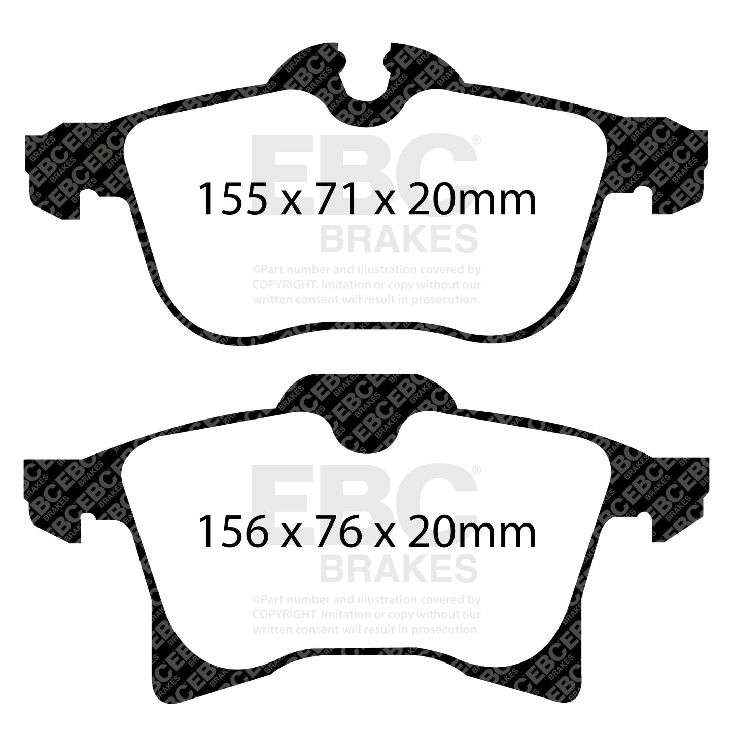 EBC Ultimax OE Replacement Brake Pad Set (DP1520)