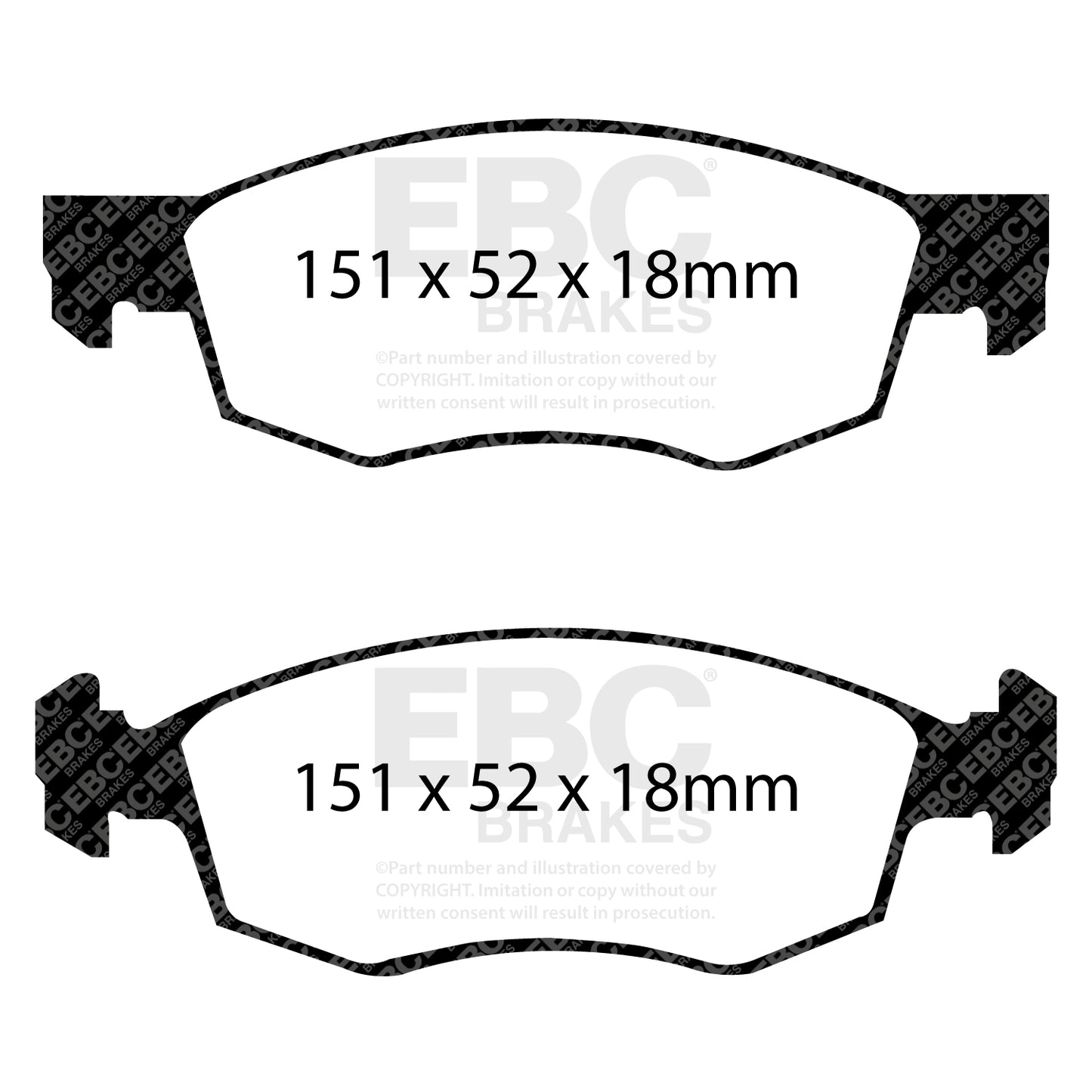 EBC Ultimax OE Replacement Brake Pad Set (DP1528)