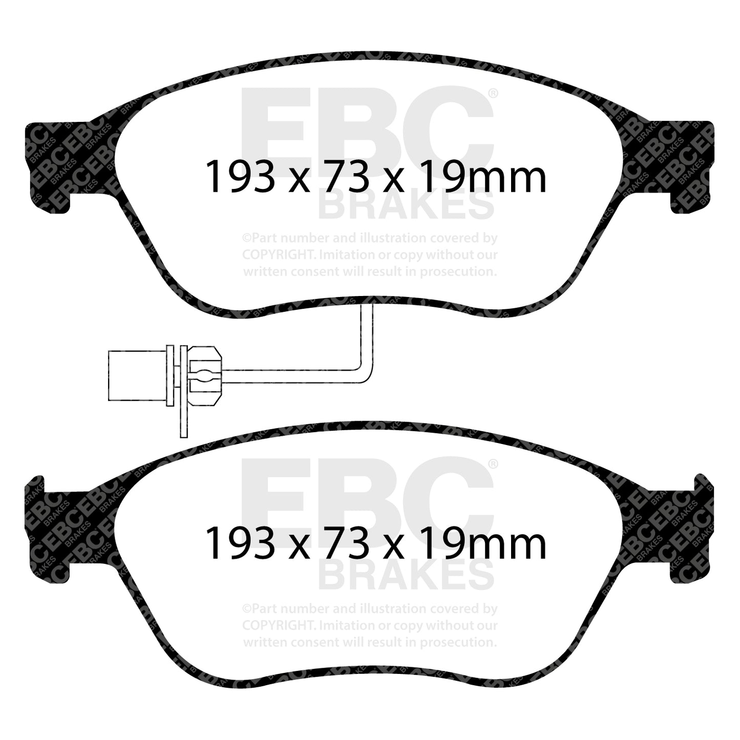 EBC Ultimax OE Replacement Brake Pad Set (DP1535)