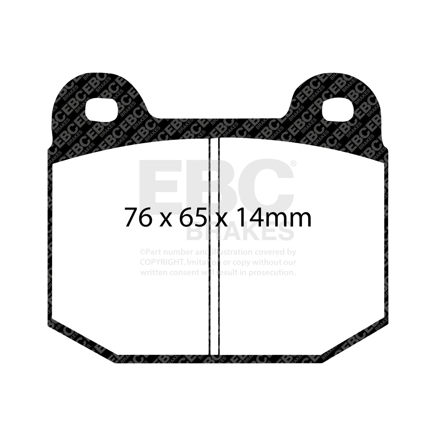 EBC Yellowstuff 4000 Series Street and Track Brake Pad Set (DP41537R)