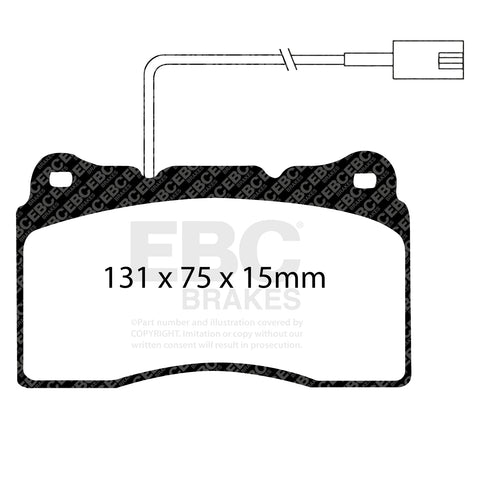 EBC Ultimax OE Replacement Brake Pad Set (DP1540)