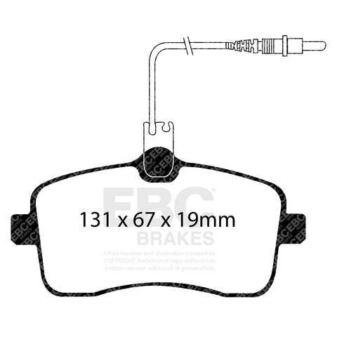 EBC Greenstuff 2000 Series Sport Brake Pad Set (DP21549)