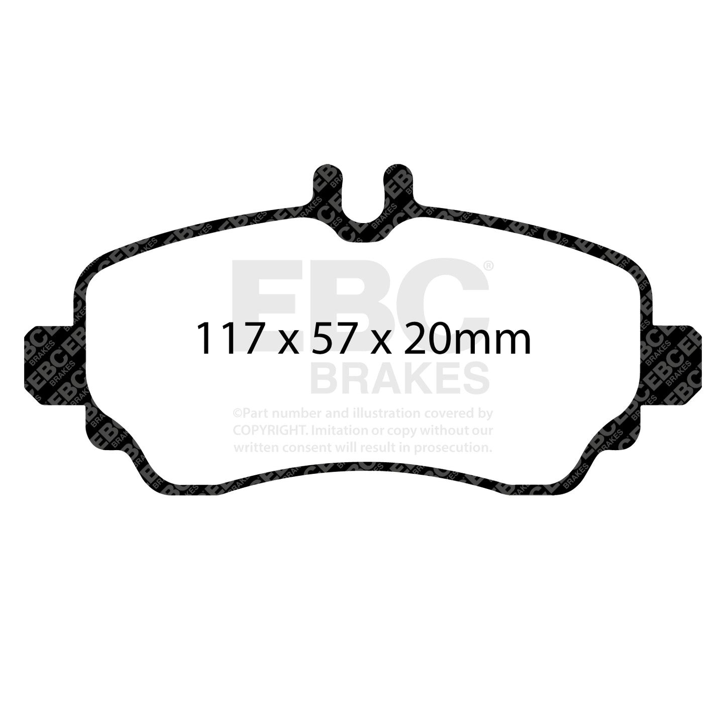 EBC Ultimax OE Replacement Brake Pad Set (DP1555)