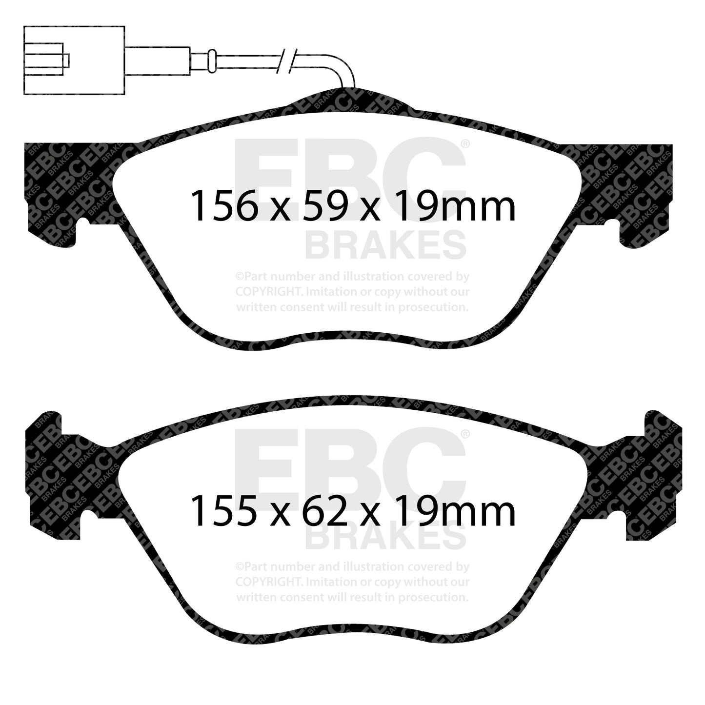 EBC Greenstuff 2000 Series Sport Brake Pad Set (DP21571)