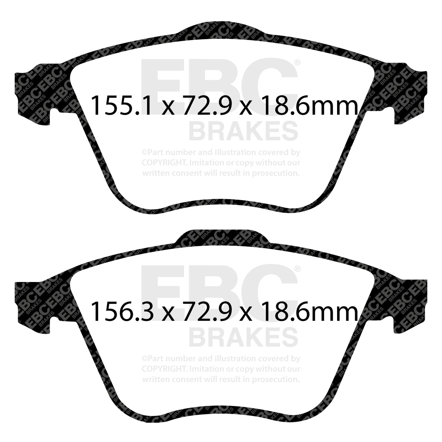 EBC Greenstuff 2000 Series Sport Brake Pad Set (DP21574)